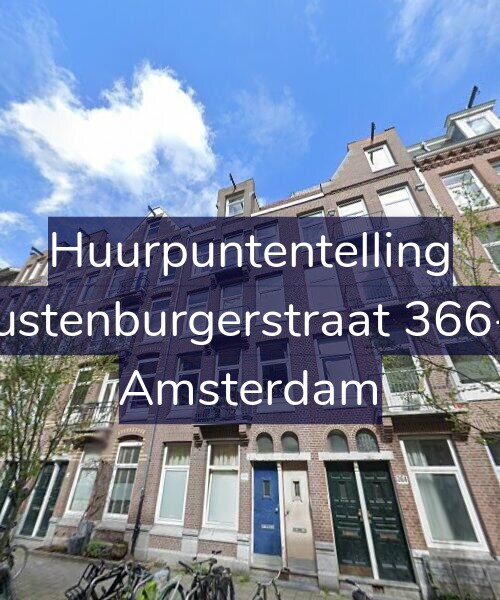 Foto gevel Huurpuntentelling voor Rustenburgerstraat 366-2, Amsterdam