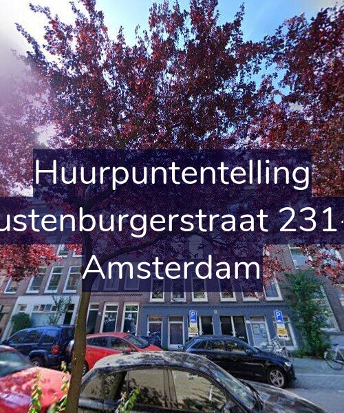 Foto gevel Huurpuntentelling voor Rustenburgerstraat 231-1, Amsterdam