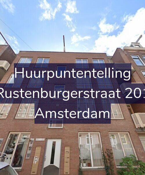 Foto gevel Huurpuntentelling voor Rustenburgerstraat 201, Amsterdam