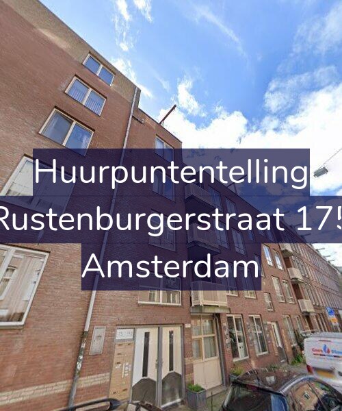 Foto gevel Huurpuntentelling voor Rustenburgerstraat 175, Amsterdam