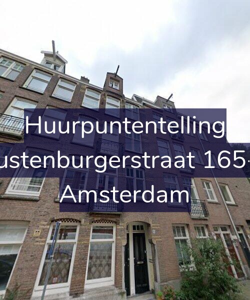 Foto gevel Huurpuntentelling voor Rustenburgerstraat 165-1, Amsterdam