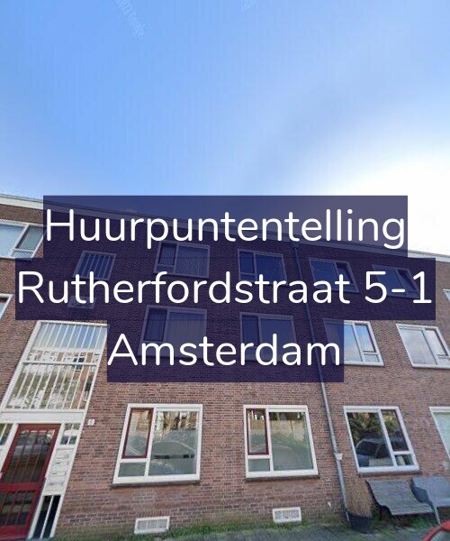 Foto gevel Huurpuntentelling voor Rutherfordstraat 5-1, Amsterdam