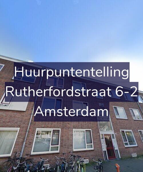 Foto gevel Huurpuntentelling voor Rutherfordstraat 6-2, Amsterdam