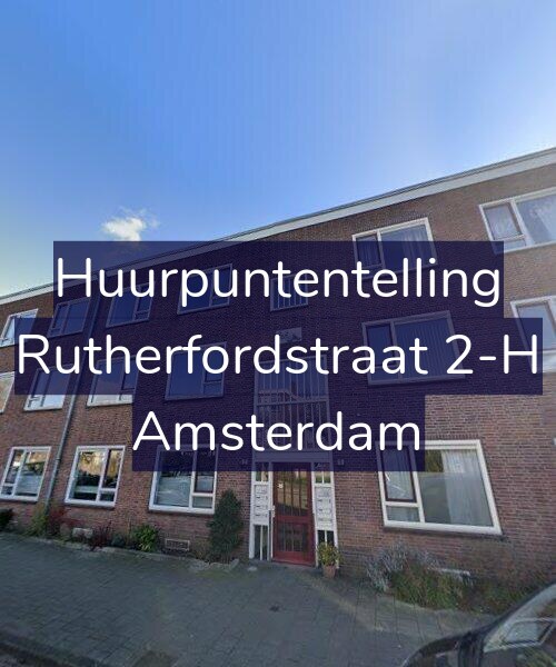 Foto gevel Huurpuntentelling voor Rutherfordstraat 2-H, Amsterdam