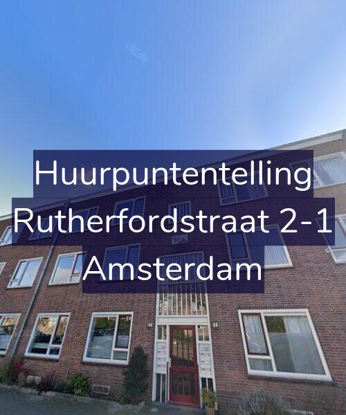 Foto gevel Huurpuntentelling voor Rutherfordstraat 2-1, Amsterdam