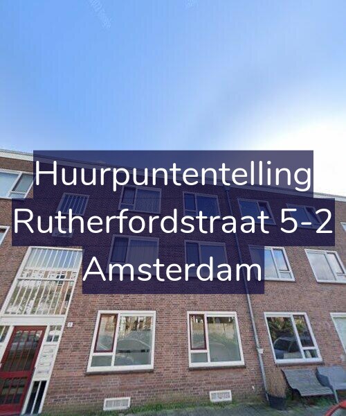 Foto gevel Huurpuntentelling voor Rutherfordstraat 5-2, Amsterdam