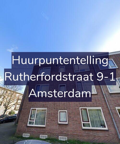 Foto gevel Huurpuntentelling voor Rutherfordstraat 9-1, Amsterdam