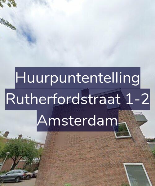 Foto gevel Huurpuntentelling voor Rutherfordstraat 1-2, Amsterdam