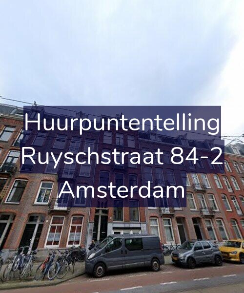 Foto gevel Huurpuntentelling voor Ruyschstraat 84-2, Amsterdam
