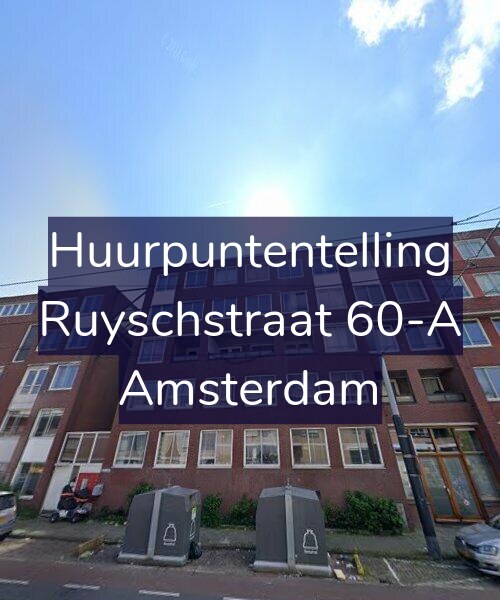 Foto gevel Huurpuntentelling voor Ruyschstraat 60-A, Amsterdam