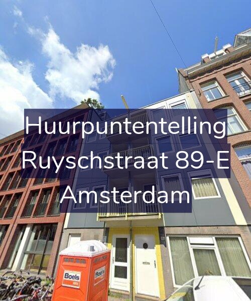 Foto gevel Huurpuntentelling voor Ruyschstraat 89-E, Amsterdam