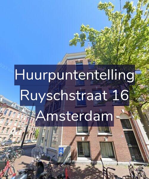 Foto gevel Huurpuntentelling voor Ruyschstraat 16, Amsterdam