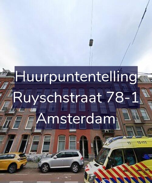 Foto gevel Huurpuntentelling voor Ruyschstraat 78-1, Amsterdam