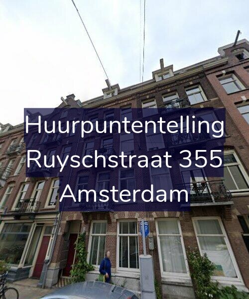 Foto gevel Huurpuntentelling voor Ruyschstraat 355, Amsterdam