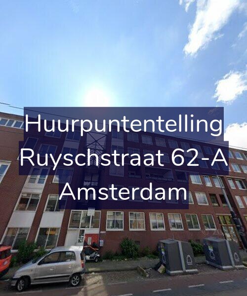 Foto gevel Huurpuntentelling voor Ruyschstraat 62-A, Amsterdam