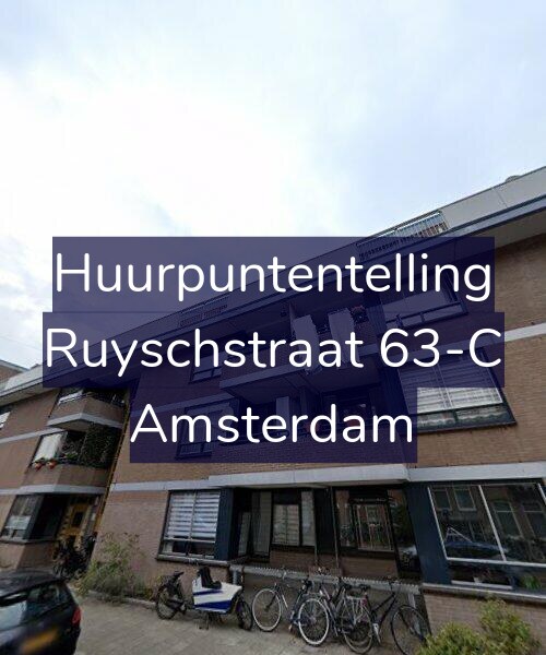 Foto gevel Huurpuntentelling voor Ruyschstraat 63-C, Amsterdam