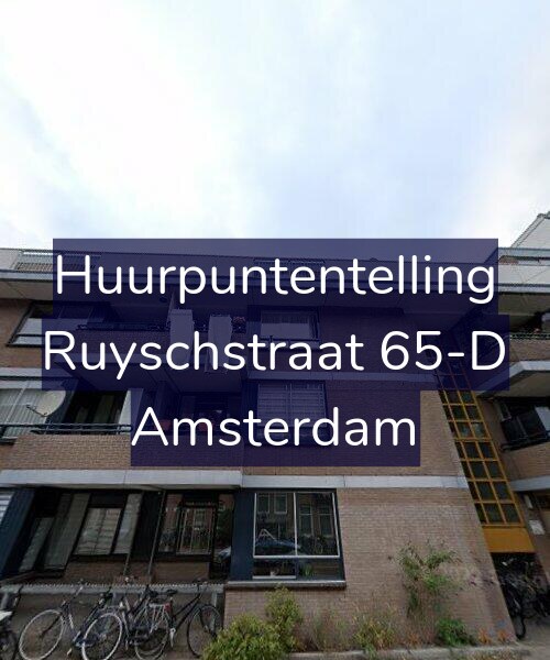 Foto gevel Huurpuntentelling voor Ruyschstraat 65-D, Amsterdam