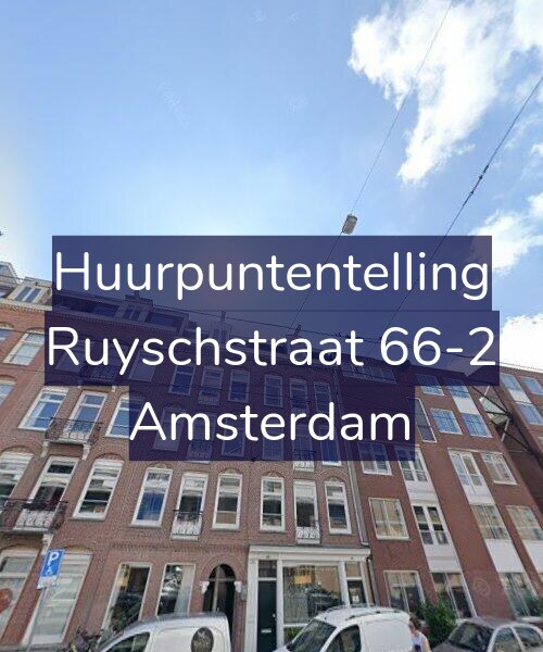 Foto gevel Huurpuntentelling voor Ruyschstraat 66-2, Amsterdam
