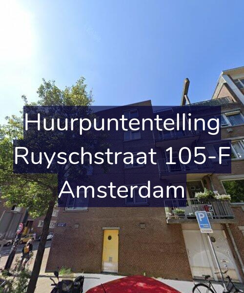 Foto gevel Huurpuntentelling voor Ruyschstraat 105-F, Amsterdam