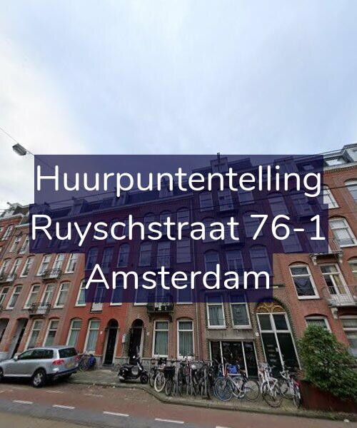Foto gevel Huurpuntentelling voor Ruyschstraat 76-1, Amsterdam