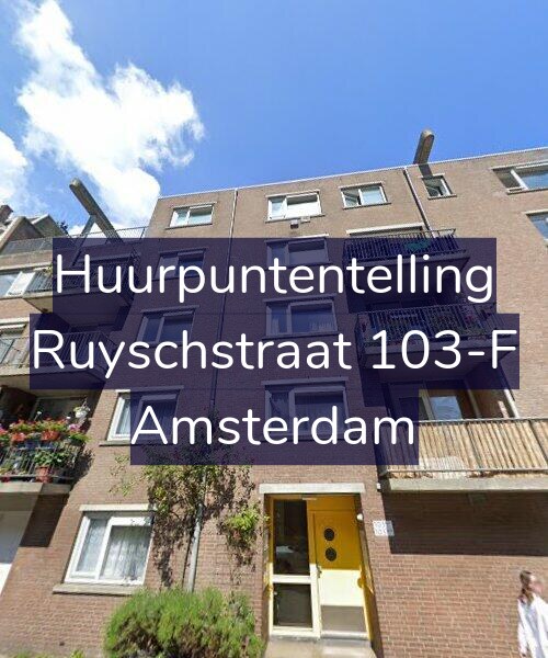 Foto gevel Huurpuntentelling voor Ruyschstraat 103-F, Amsterdam