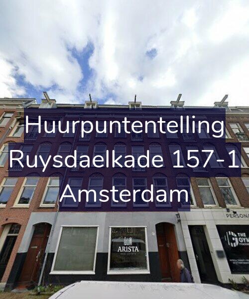 Foto gevel Huurpuntentelling voor Ruysdaelkade 157-1, Amsterdam