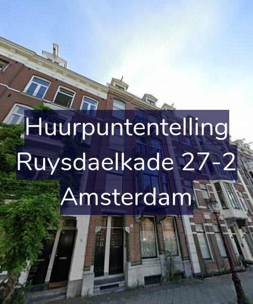 Foto gevel Huurpuntentelling voor Ruysdaelkade 27-2, Amsterdam