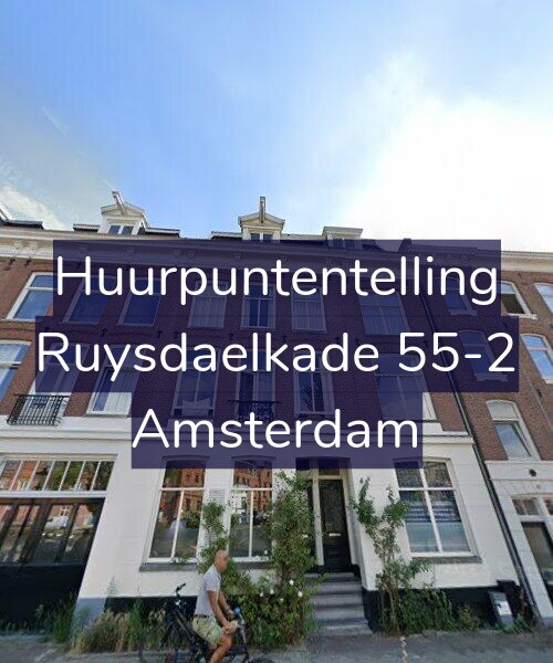 Foto gevel Huurpuntentelling voor Ruysdaelkade 55-2, Amsterdam