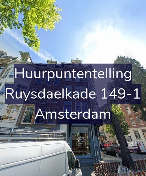 Foto gevel Huurpuntentelling voor Ruysdaelkade 149-1, Amsterdam