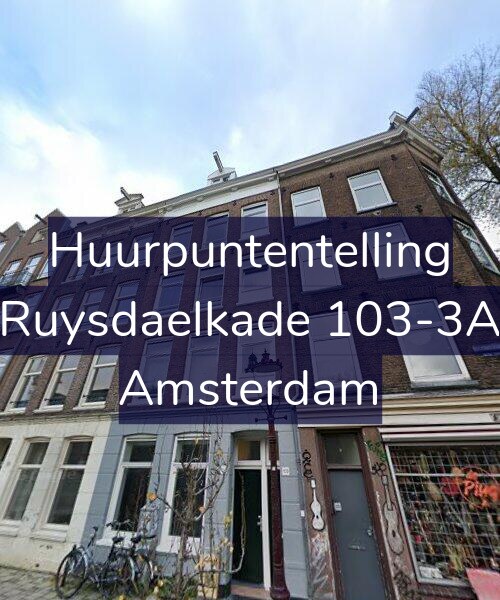 Foto gevel Huurpuntentelling voor Ruysdaelkade 103-3A, Amsterdam