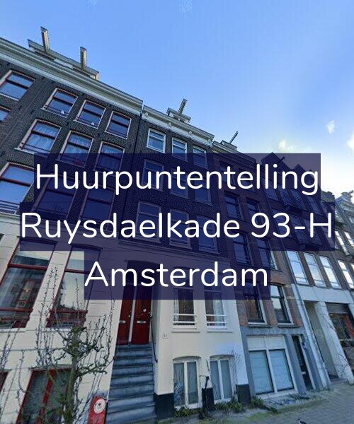 Foto gevel Huurpuntentelling voor Ruysdaelkade 93-H, Amsterdam