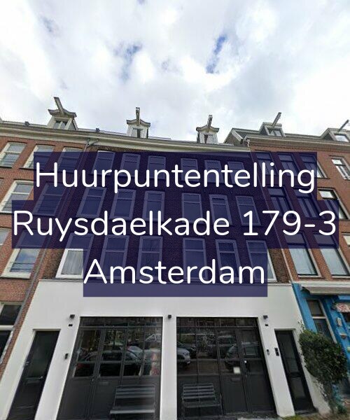 Foto gevel Huurpuntentelling voor Ruysdaelkade 179-3, Amsterdam