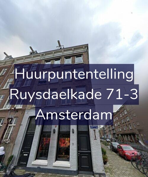 Foto gevel Huurpuntentelling voor Ruysdaelkade 71-3, Amsterdam