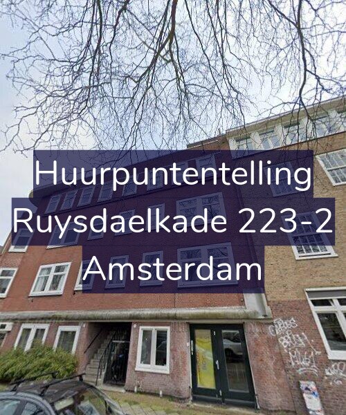 Foto gevel Huurpuntentelling voor Ruysdaelkade 223-2, Amsterdam