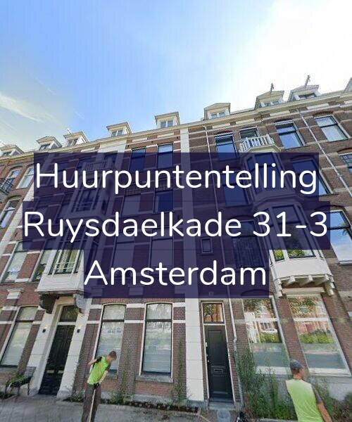 Foto gevel Huurpuntentelling voor Ruysdaelkade 31-3, Amsterdam