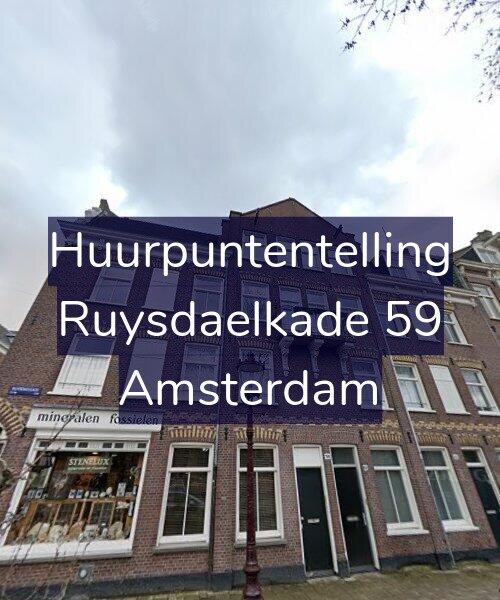 Foto gevel Huurpuntentelling voor Ruysdaelkade 59, Amsterdam