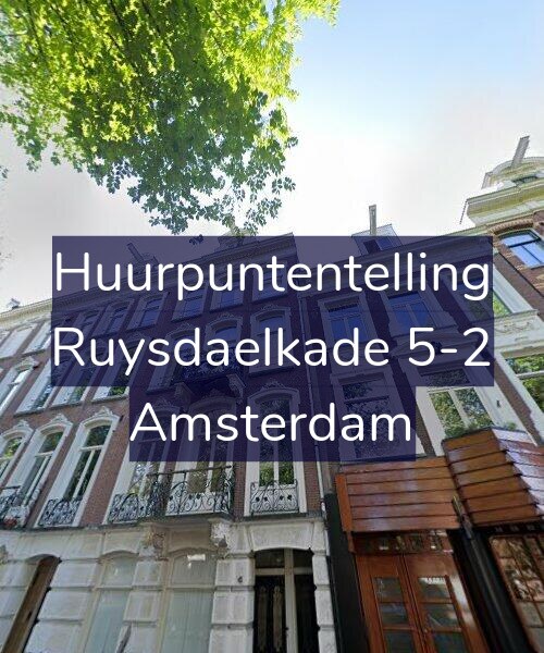 Foto gevel Huurpuntentelling voor Ruysdaelkade 5-2, Amsterdam