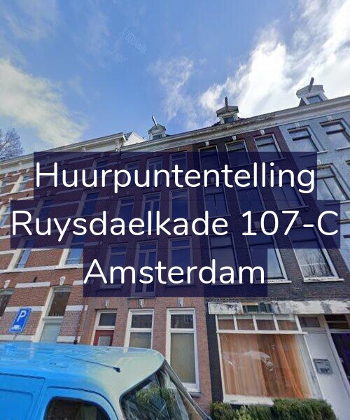 Foto gevel Huurpuntentelling voor Ruysdaelkade 107-C, Amsterdam