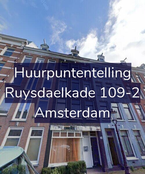 Foto gevel Huurpuntentelling voor Ruysdaelkade 109-2, Amsterdam