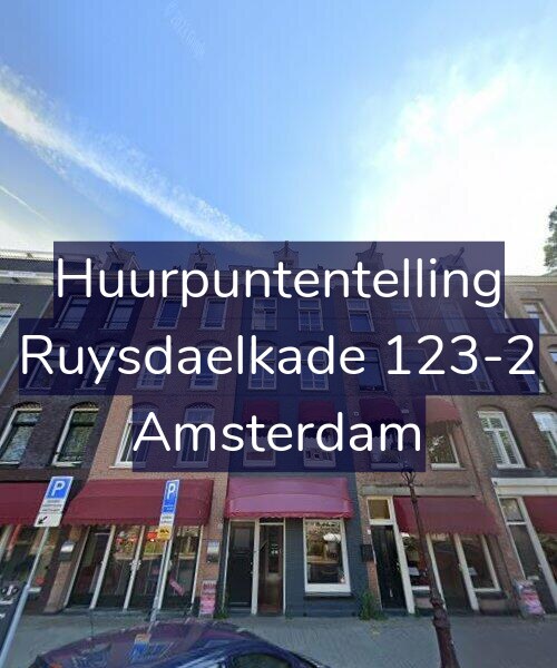Foto gevel Huurpuntentelling voor Ruysdaelkade 123-2, Amsterdam