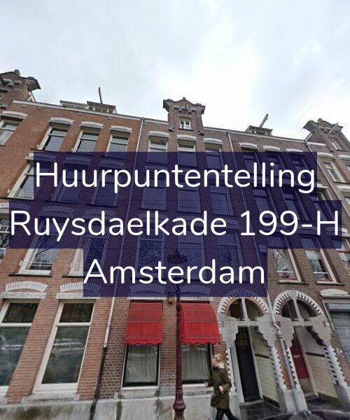 Foto gevel Huurpuntentelling voor Ruysdaelkade 199-H, Amsterdam