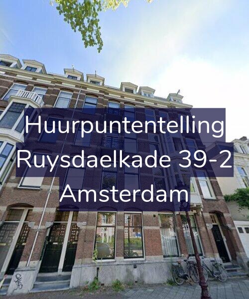Foto gevel Huurpuntentelling voor Ruysdaelkade 39-2, Amsterdam