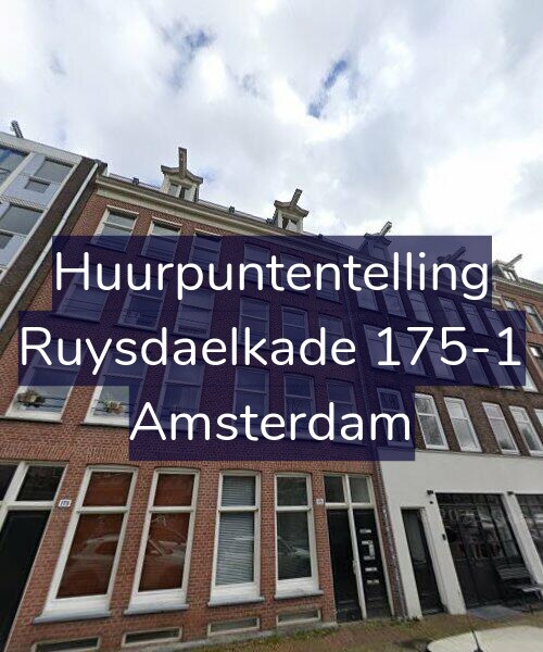Foto gevel Huurpuntentelling voor Ruysdaelkade 175-1, Amsterdam