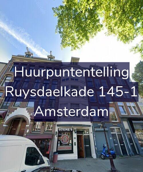 Foto gevel Huurpuntentelling voor Ruysdaelkade 145-1, Amsterdam