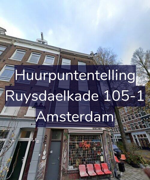 Foto gevel Huurpuntentelling voor Ruysdaelkade 105-1, Amsterdam