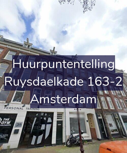 Foto gevel Huurpuntentelling voor Ruysdaelkade 163-2, Amsterdam