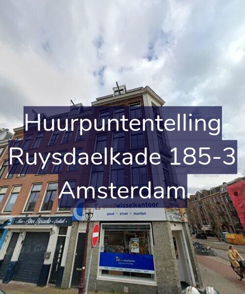 Foto gevel Huurpuntentelling voor Ruysdaelkade 185-3, Amsterdam