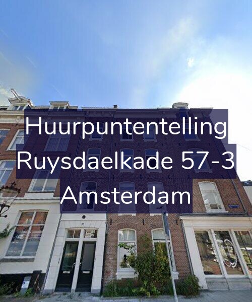 Foto gevel Huurpuntentelling voor Ruysdaelkade 57-3, Amsterdam