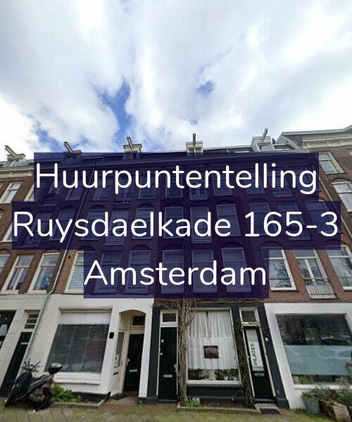 Foto gevel Huurpuntentelling voor Ruysdaelkade 165-3, Amsterdam
