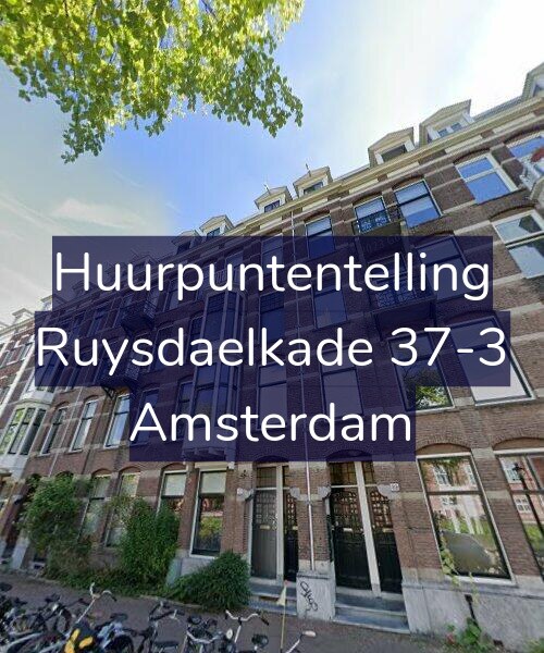 Foto gevel Huurpuntentelling voor Ruysdaelkade 37-3, Amsterdam